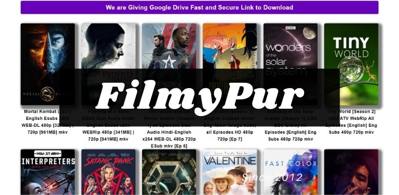 Filmypur 2021 – Filmypur Hollywood & Bollywood HD movies Download Filmypur Tamil Movies illegal Download